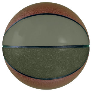 Custom Moss Green Basketball – Horizontal Split