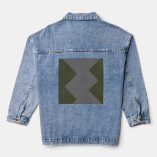 Custom Moss Green Denim Jacket