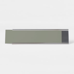 Custom Moss Green Desk Name Plate