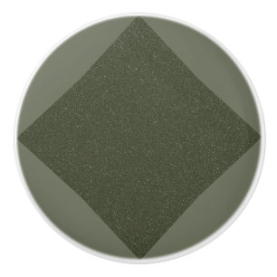 Custom Moss Green Diamond Texture Ceramic Pull