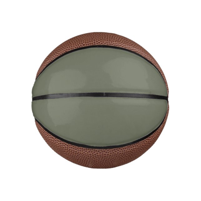 Custom Moss-Green Mini Basketball (Front)