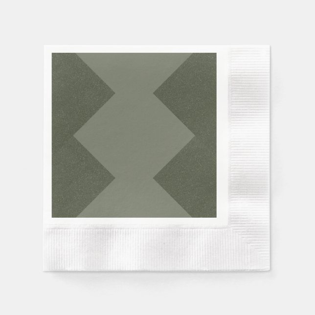 Custom Moss Green Party Napkin (Front)