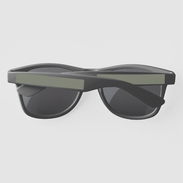 Custom Moss Green Plastic Sunglasses Arms (Back)