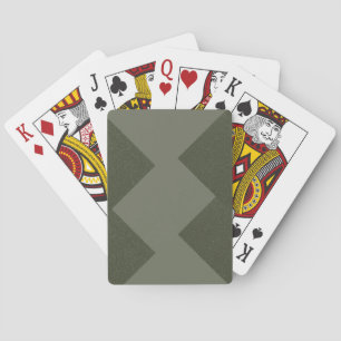Custom Moss Green Playing Cards Deck