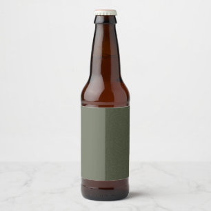 Custom Moss Green Textured Bottle Label