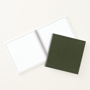Custom Moss Green Textured Sketchbook Notebook
