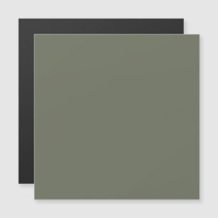 Custom Moss Green Thin Magnetic Card –Matte Finish