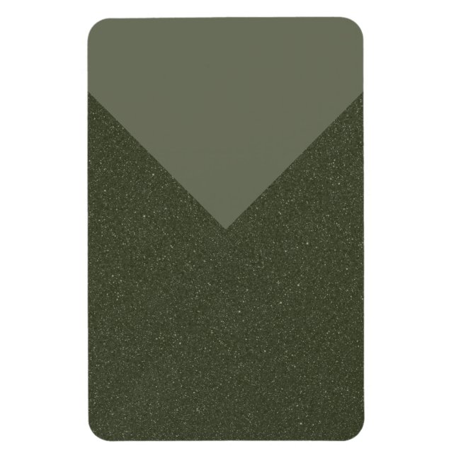 Custom Moss Green V-Shape Magnet – Customisable (Vertical)