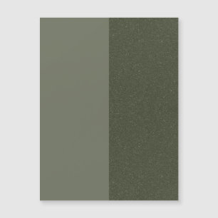 Custom Moss Green Vertical Magnetic Card