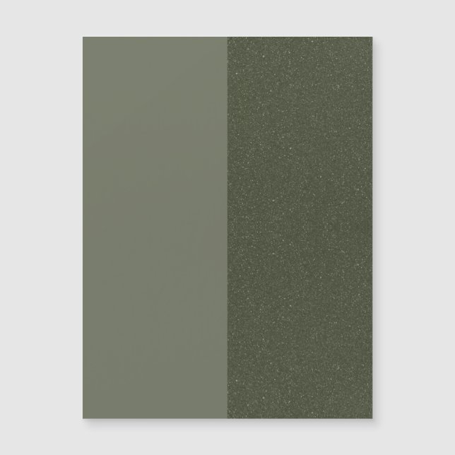 Custom Moss Green Vertical Magnetic Card (Front)