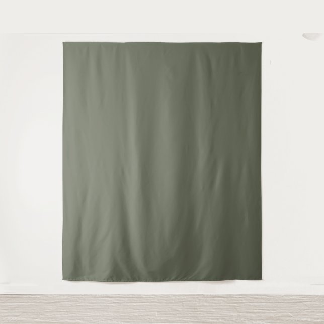 Custom Moss Green Wall Tapestry (Front)