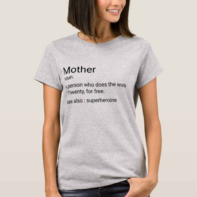 Custom Mother Definition For Mum T-Shirt (Front)
