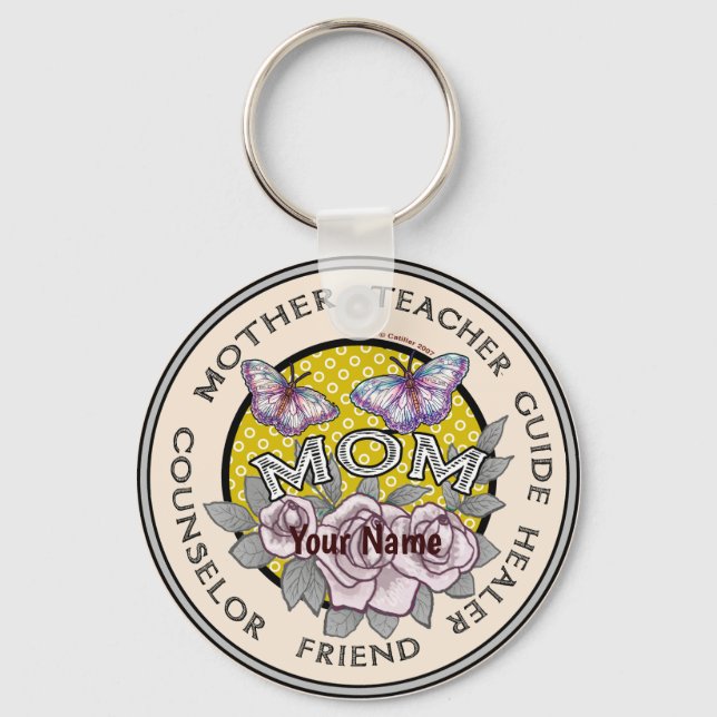 Custom Mother Friend   Key Ring (Front)