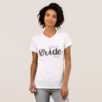 Custom Mother of the Bride Bridal Party T-Shirt