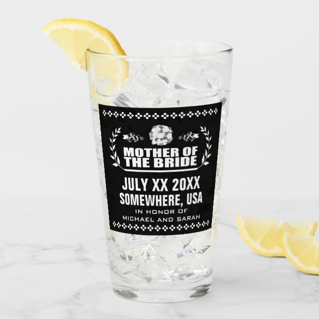 Custom Mother of the Bride Glass (Front Ice)