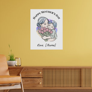 Custom Mother’s Day Mum and Child Poster