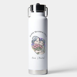 Custom Mother’s Day Mum and Child Water Bottle