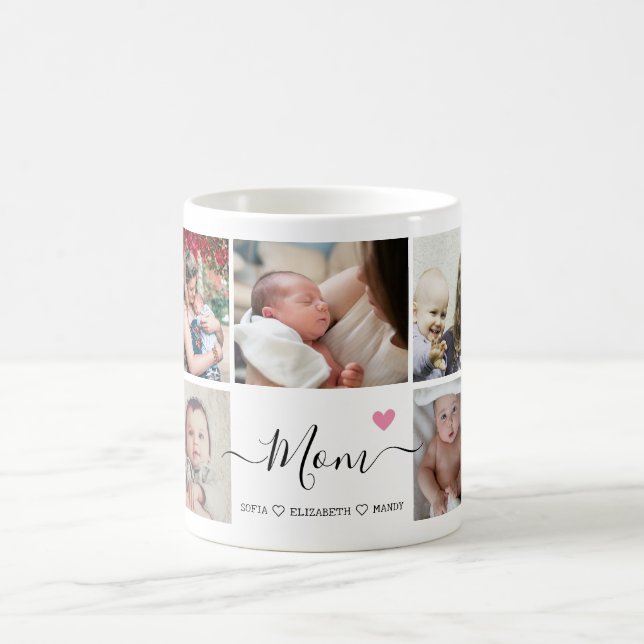 Custom Mother’s Day Photo Collage Mug (Center)