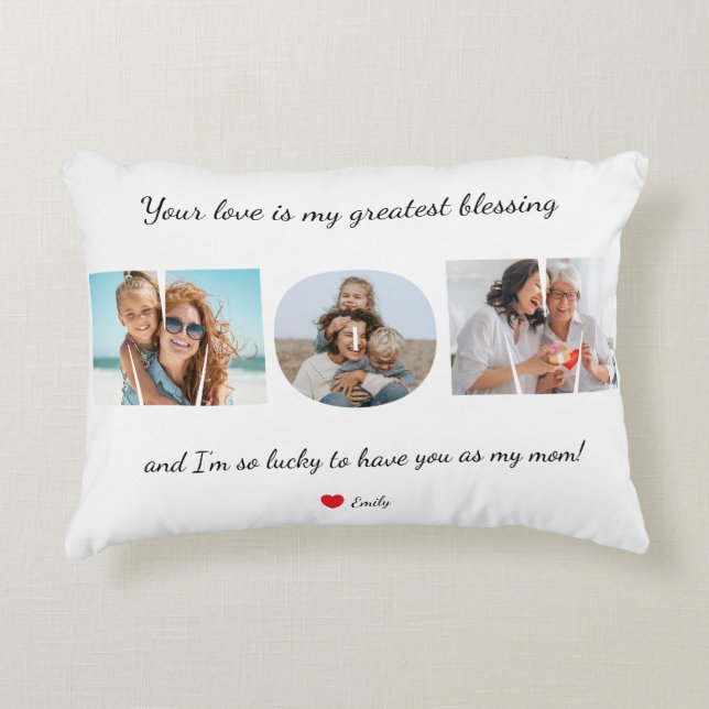 Custom Mother’s Love  Decorative Cushion (Front)
