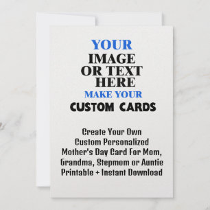 Custom Mother's Day Card - Personalised Mum Gift