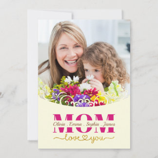 Custom Mother's Day I Photo & Personal Message Card