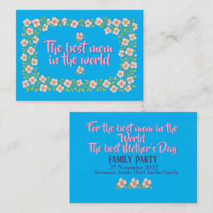 Custom Mother's Day invitation note