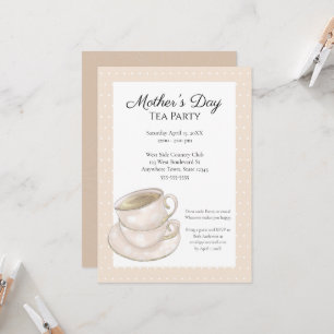 Custom Mother's Day Tea Party Invitation