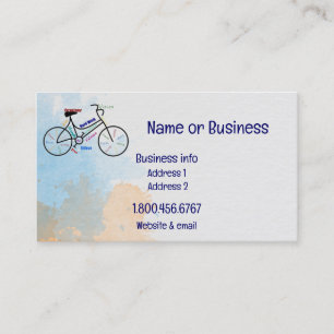 Custom, Motivational Bike, Cycling Sport Business Card
