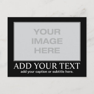 Custom Motivational / Demotivational Postcard