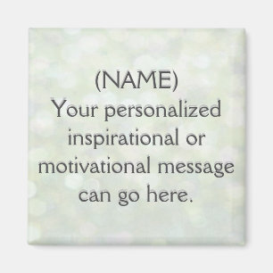 Custom Motivational Message Magnet