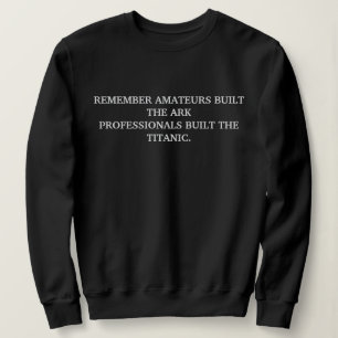 CUSTOM MOTIVATIONAL QUOTES STYLISH BLACK COLOUR SWEATSHIRT