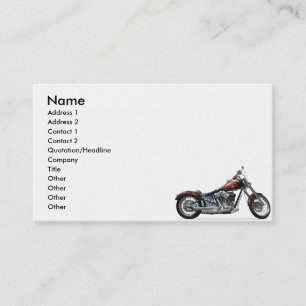 Custom Motorcycle Business Card
