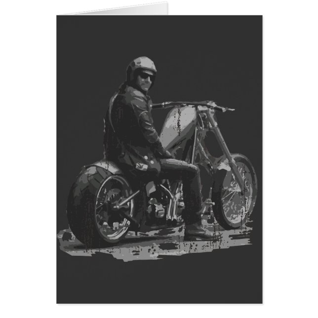 Custom Motorcycle Chopper Love (Front)