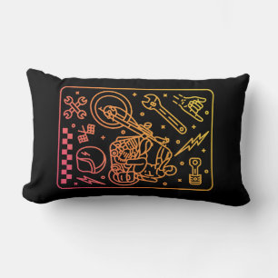 Custom Motorcycle Garage 3 Lumbar Cushion