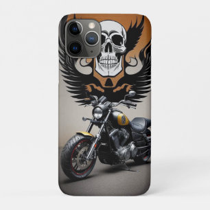 Custom Motorcycle with Skull Graphic Case-Mate iPhone Case