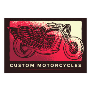 Custom Motorcycles   Photo Print