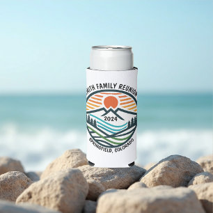 Custom Mountain or Ski Trip Seltzer Can Cooler