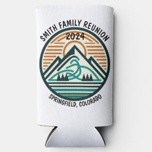 Custom Mountain or Ski Trip Seltzer Can Cooler