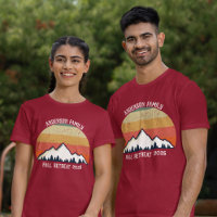 Custom Mountain Sunset Family Reunion Red