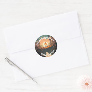 CUSTOM mountainous outdoor landscape sticker
