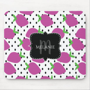 Custom Mouse Pad Abstract Strawberries Seeds