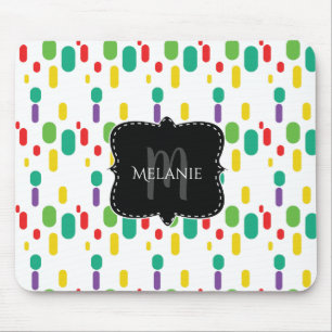 Custom Mouse Pad Colourful Pharmacist Pills Dots