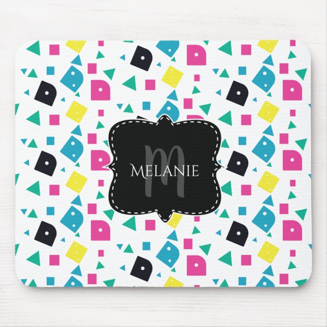 Custom Mouse Pad Geometric Dice Colourful (Front)