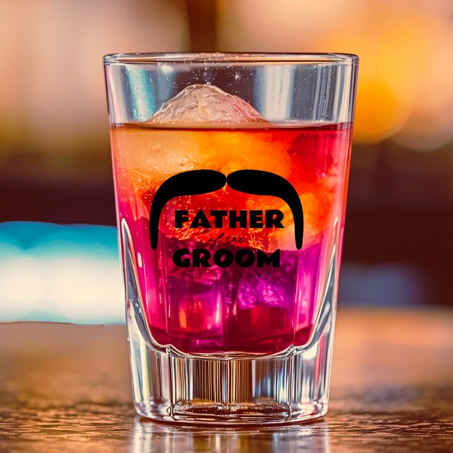 Custom Moustache Shot Glass – Groom’s Father (Creator Uploaded)