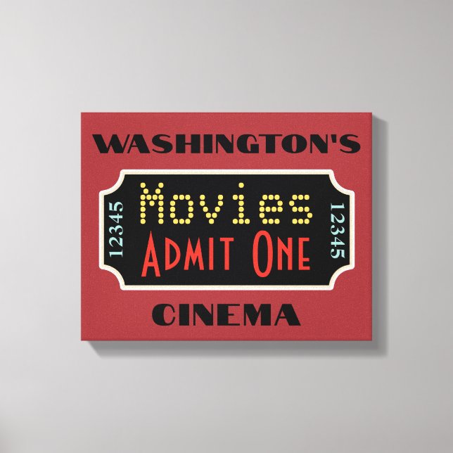 Custom Movie Theater Sign Art (Front)