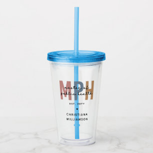 Custom MPH Master of Public Health Graduation Acrylic Tumbler