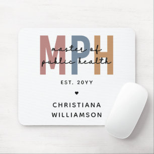 Custom MPH Master of Public Health Graduation Mouse Pad
