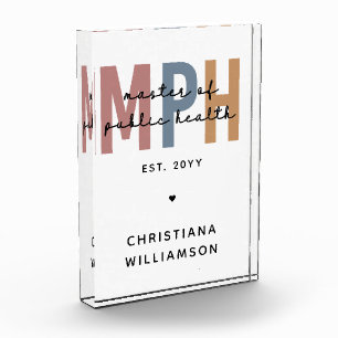 Custom MPH Master of Public Health Graduation Photo Block