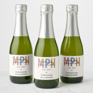 Custom MPH Master of Public Health Graduation Sparkling Wine Label