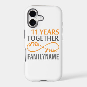 Custom Mr and Mrs 11th Anniversary